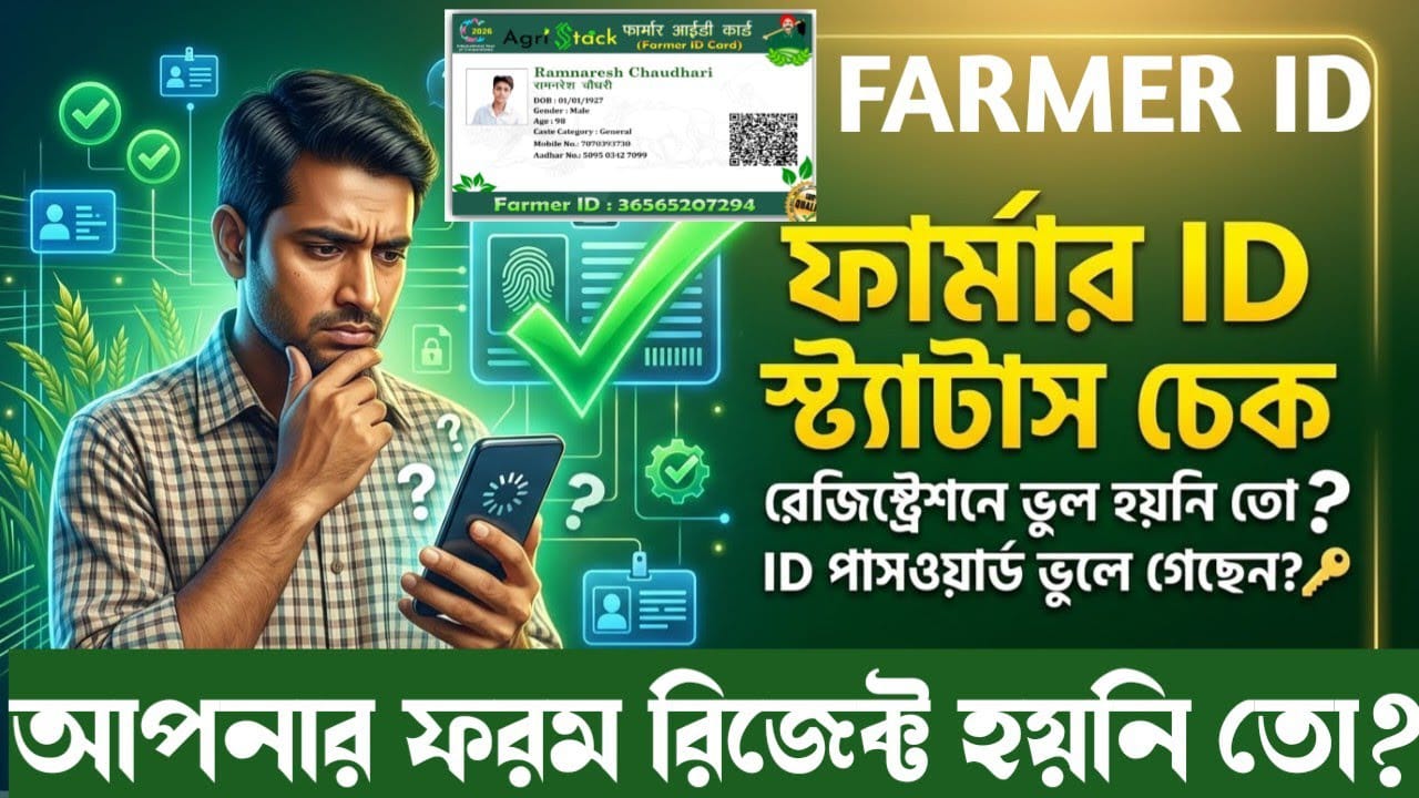 Farmer ID Application Status Check | ফার্মার ID স্ট্যাটাস চেক |
